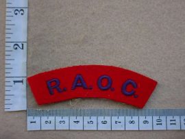9319 Royal Army Ordnance Corps shoulder title (ST England)