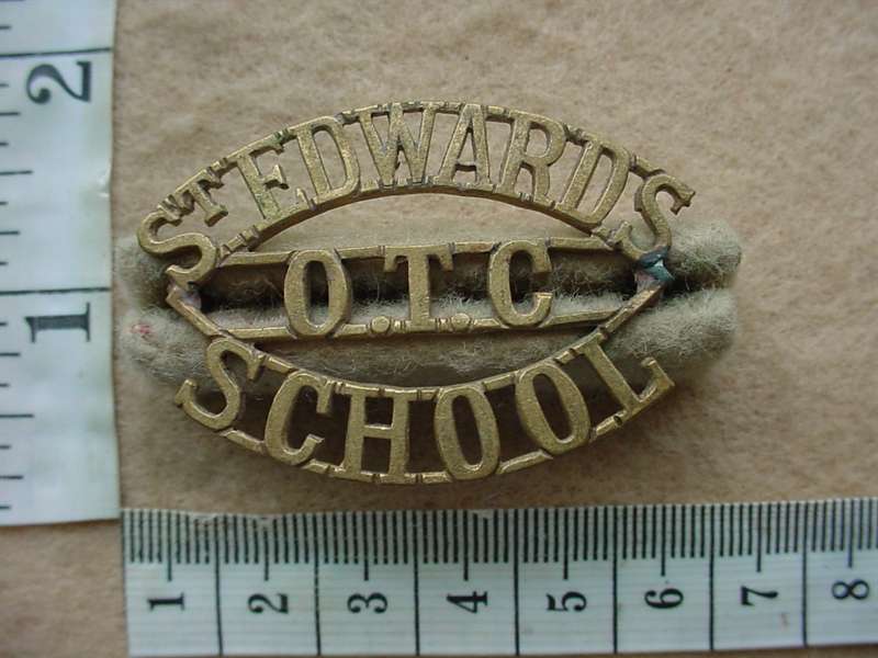 10674 St.Edwards School Officer Training Corps shoulder title (Ref. ST England)