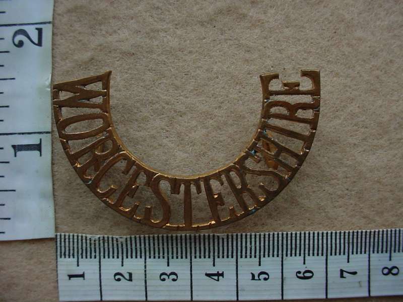 10675 Worcestershire Regiment shoulder title (Ref. ST England)