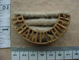 10676 Royal Hampshire Regiment shoulder title (Ref. ST England)