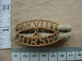 10678 Devon & Dorset Regiment shoulder title (Ref. ST England)