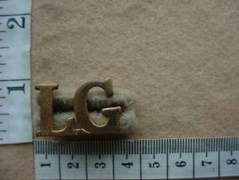 10688 Life Guards shoulder title (LG) (Ref. ST England)