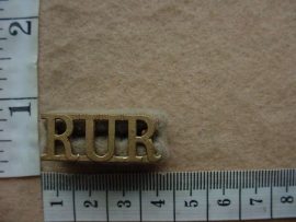 10696 Royal Ulster Rifles shoulder title (Ref. ST England)