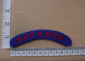 2142 6 Base Ordnance Depot shoulder title (ST SA)