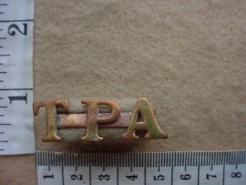 5097 Transvaal Provinical Administration Traffic Police shoulder title (Ref. ST SA)