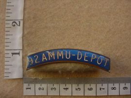 4819 South African Army 92 Ammunition Depot shoulder title (AD4202)