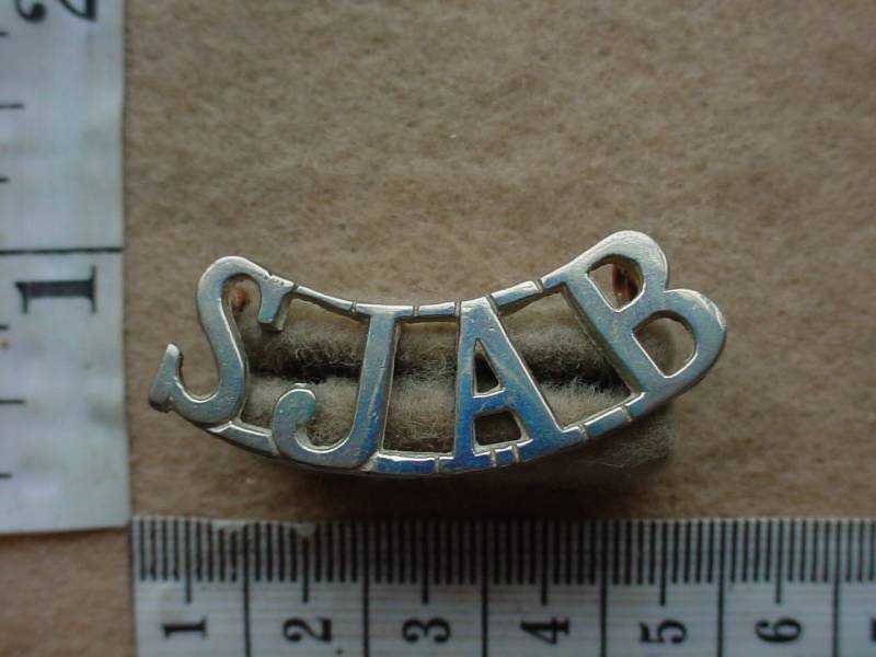 4553 St.John Ambulance Brigade shoulder title (Ref. ST SJAB)