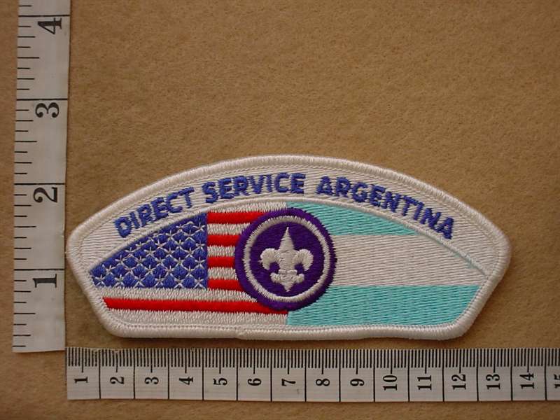 9632 USA Boy Scouts Direct Service Argentina arm patch, scarce (Ref. USA)