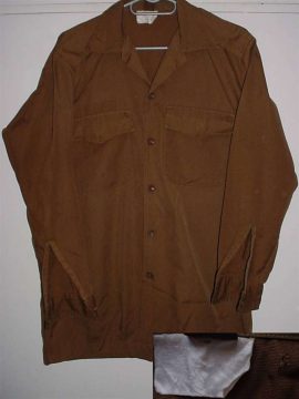 9797 SA Army nutria long sleeved shirt, Large (Uniforms)