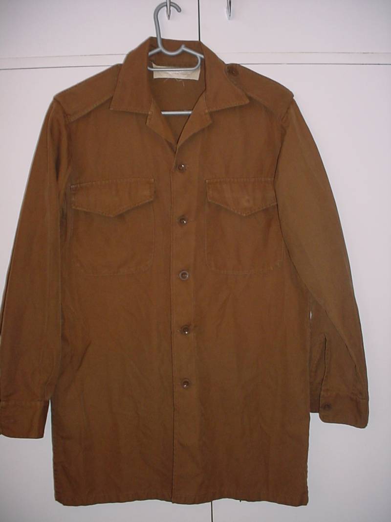 5225 SA Army nutria long sleeved shirt, Medium (Uniforms)