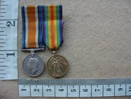 6584 British WWI miniature medal group (Ref. UK)
