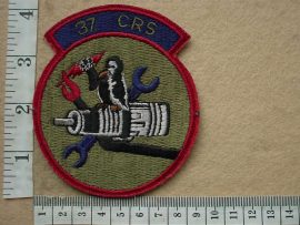 8737 USAF 37th Component Repair Squadron arm patch (Ref. USAF)
