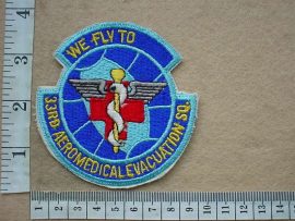 8750 USAF 33rd Aeromedical Evacuation Squadron arm patch (Ref. USAF)