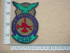 8760 US Air Force Fire Protection arm patch (Ref. USAF)