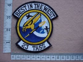 8770 USAF 23rd Tactical Air Support Squadron arm patch (Ref. USAF)