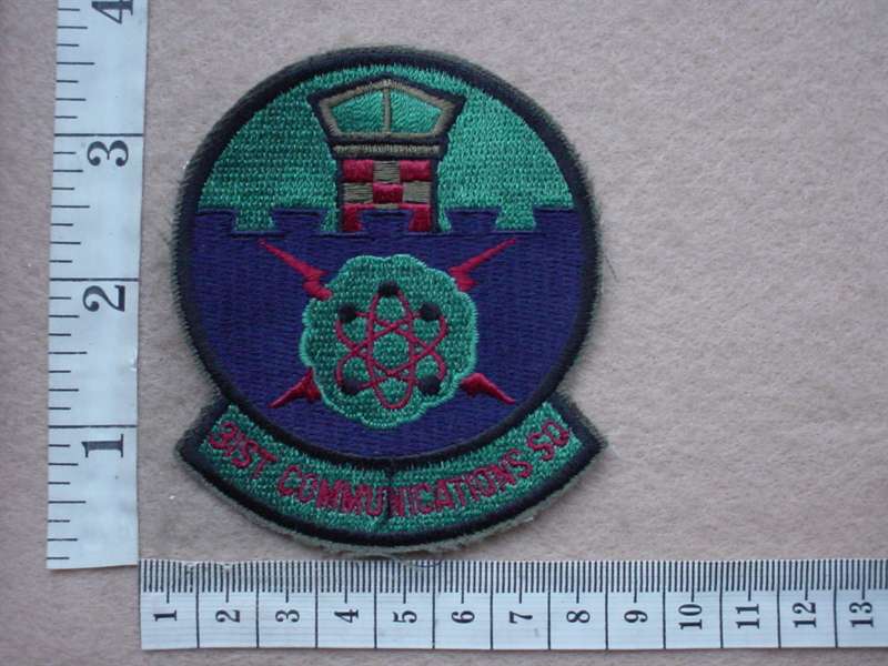8782 USAF 31st Communications Squadron arm patch (Ref. USAF)