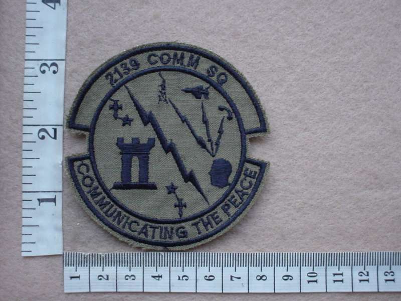 8784 USAF 2139th Communications Squadron arm patch (USAF)