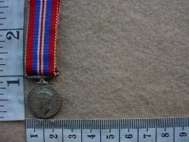 6590 British War Medal WWII, miniature mess dress (UK)