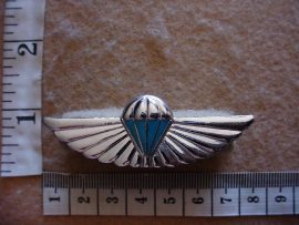 9587 South African Army Air Dispatcher Instructor parachute wings (DW1 9 30)