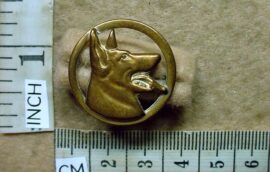 10929 South African Police Dog Handler breast badge (AD1219)