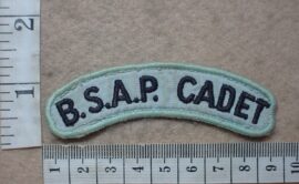 10012 Rhodesian British South African Police Cadet shoulder title (C561)