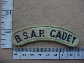 10012-2 Rhodesian British South African Police Cadet shoulder title (C561)