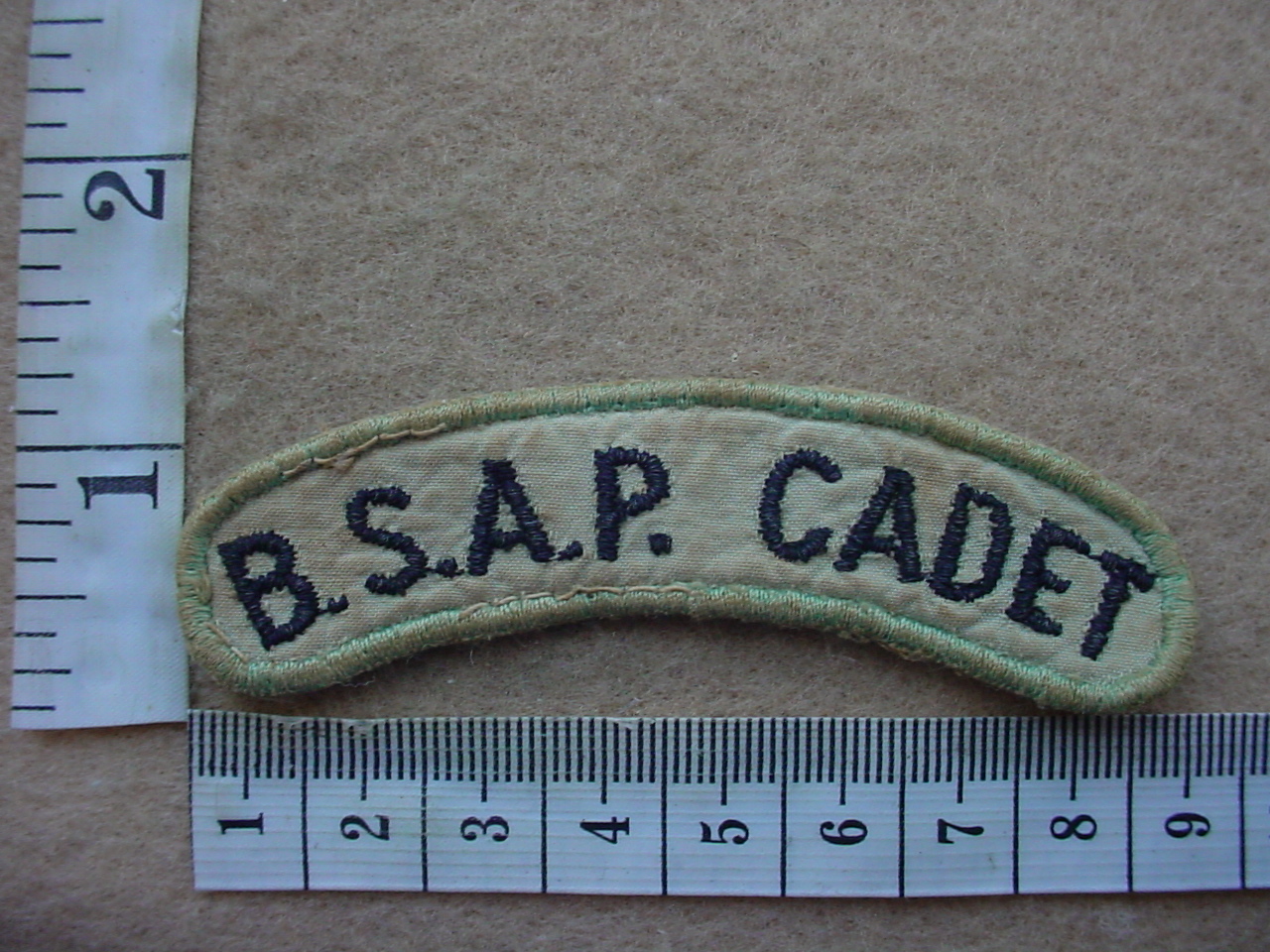 10012-2 Rhodesian British South African Police Cadet shoulder title (C561)