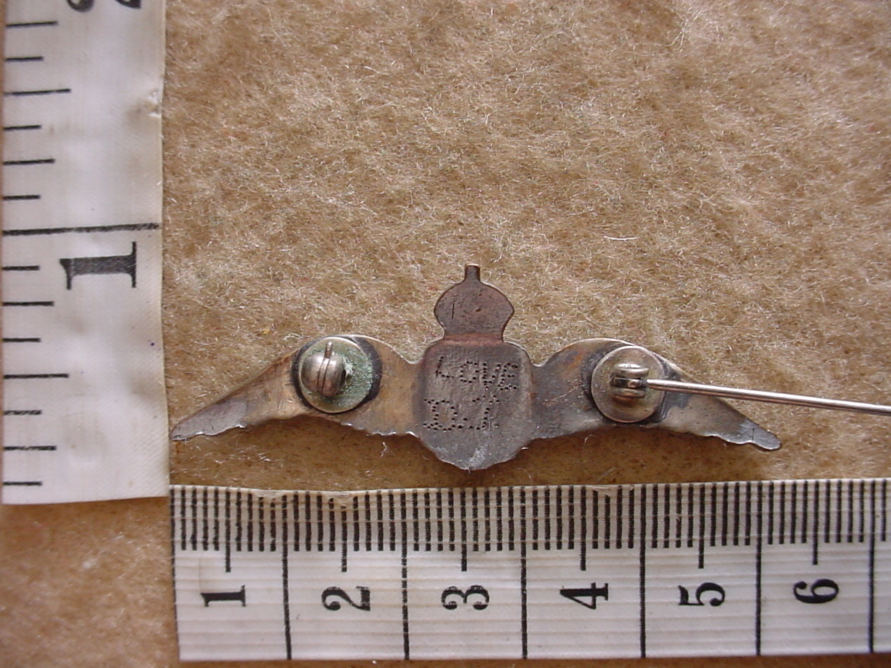 8004-1 SA Air Force Pilots wings sweetheart brooch (CO1509) - Image 4