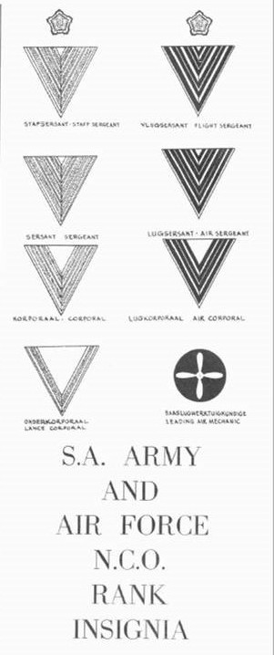 3364 South African Air Force Leading Air Mechanic rank badge (SAAF) - Image 2