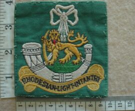8074 Rhodesian Light Infantry tracksuit sports badge (CO3183)