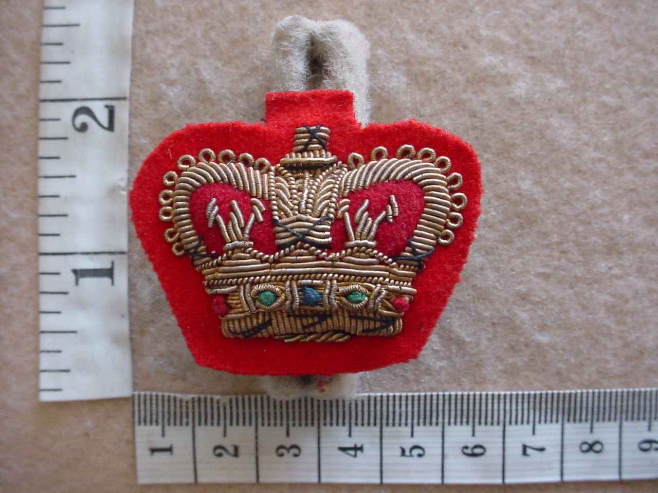 9010-1 Rhodesian Army Warrant Officer Class 2 rank badge (DW2 952)