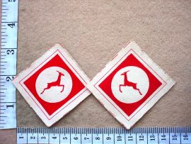 4463-1 British Army 13th Corps Headquarters arm patches, WW2 (BACI39)
