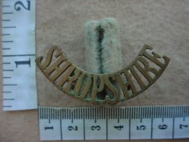10695-1 King's Shropshire Light Infantry shoulder title (ST England)