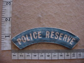 10010 Rhodesian British South Africa Police Reserve shoulder title (C563)