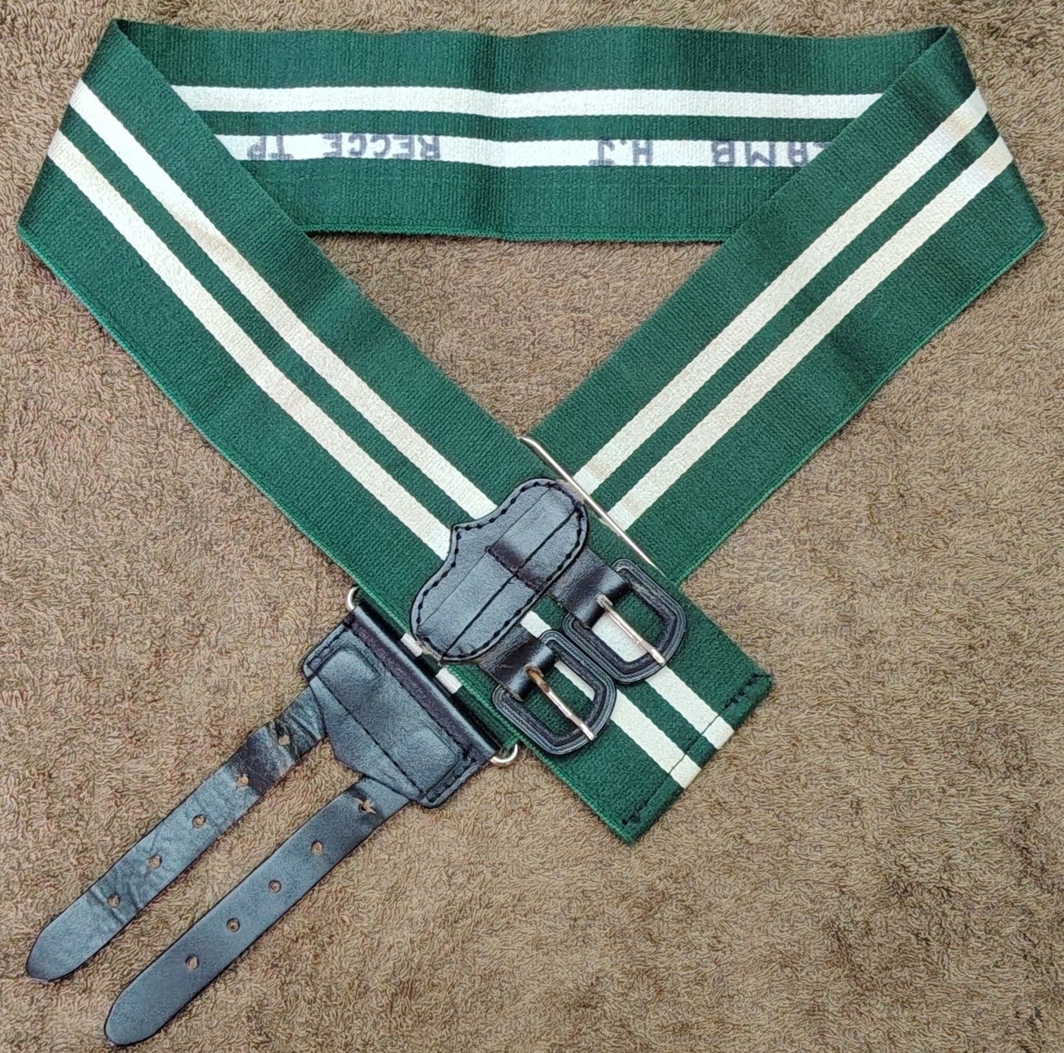 5253 Rhodesian Light Infantry stable belt, named, with photo (DW2 599)