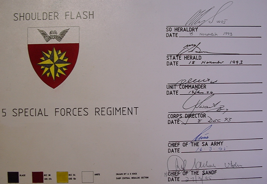 11010-1 South African 5 Special Forces Regiment presentation plaque, # 5 SFR 85 (F35) - Image 3