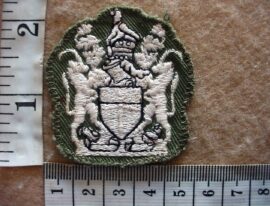 1941 Rhodesian Army Warrant Officer Class 1 rank badge, camo dress (C545/DW2 973)