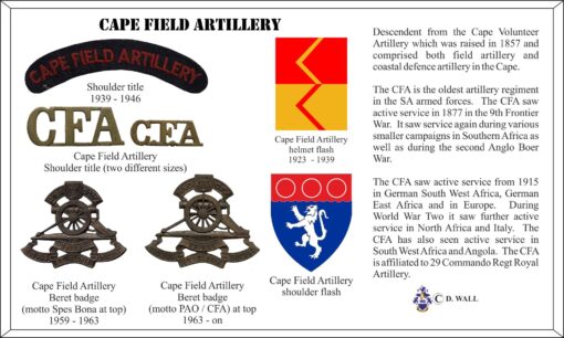 122 Cape Field Artillery cap badge (CO77) - Image 2