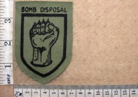 8122 Rhodesian Corps of Engineers Bomb Disposal arm patch (C612)