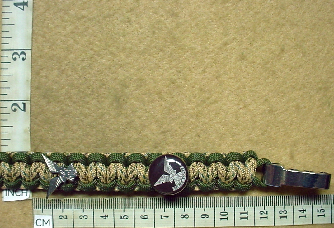 5011 Rhodesian Selous Scouts Association parachute cord bracelet, 50th Anniversary (CO3057)