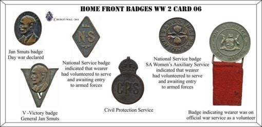 8467 South African Women's Auxiliary Service - National Service lapel badge (CO1636) - Image 3