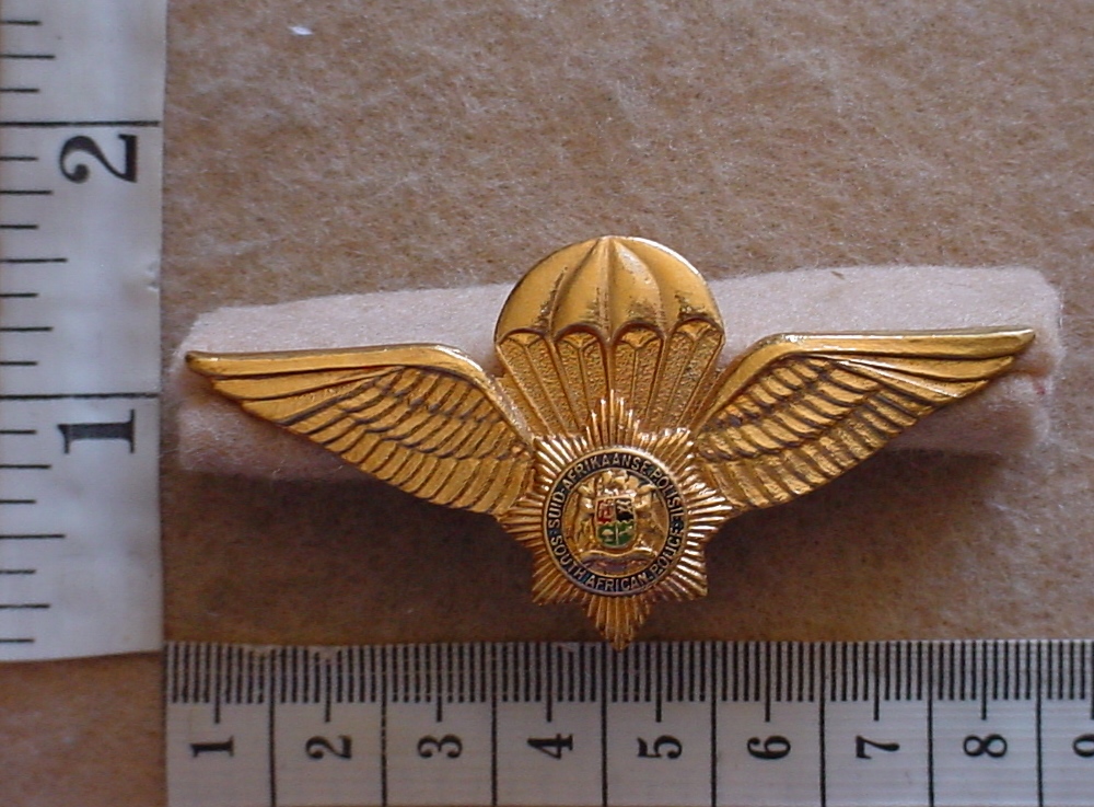 10217 South African Police Special Task Force parachute wings, 1st pattern (CO2392)