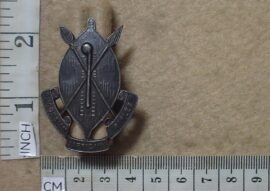 8312 Rhodesian African Rifles cap badge, Officers Silver (CO3102)
