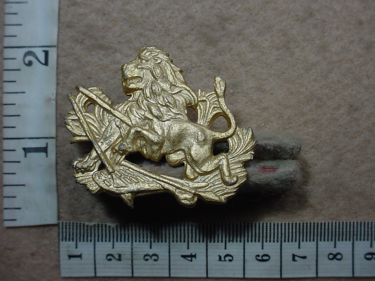 4979 British South Africa Police helmet badge, large size (CO3358) - Image 2