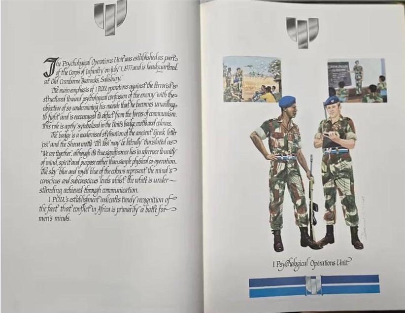 1666 Rhodesia Psychological Operations Unit cap badge, 1st issue (CO3472) - Image 3