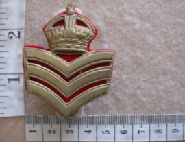 1554-1 British South Africa Police First Sergeant rank badge, 1940's-53, 2nd issue (DW2 84)