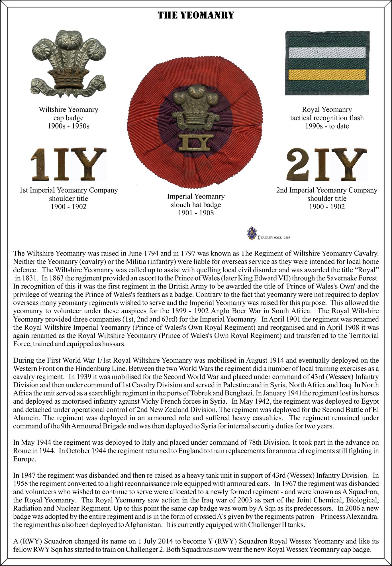 7184 Imperial Yeomanry slouch hat badge and rosette (BBA 404) - Image 3