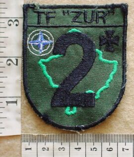6884-2 German NATO Task Force "ZUR" 2nd KFOR Contingent arm patch (Germany Army)