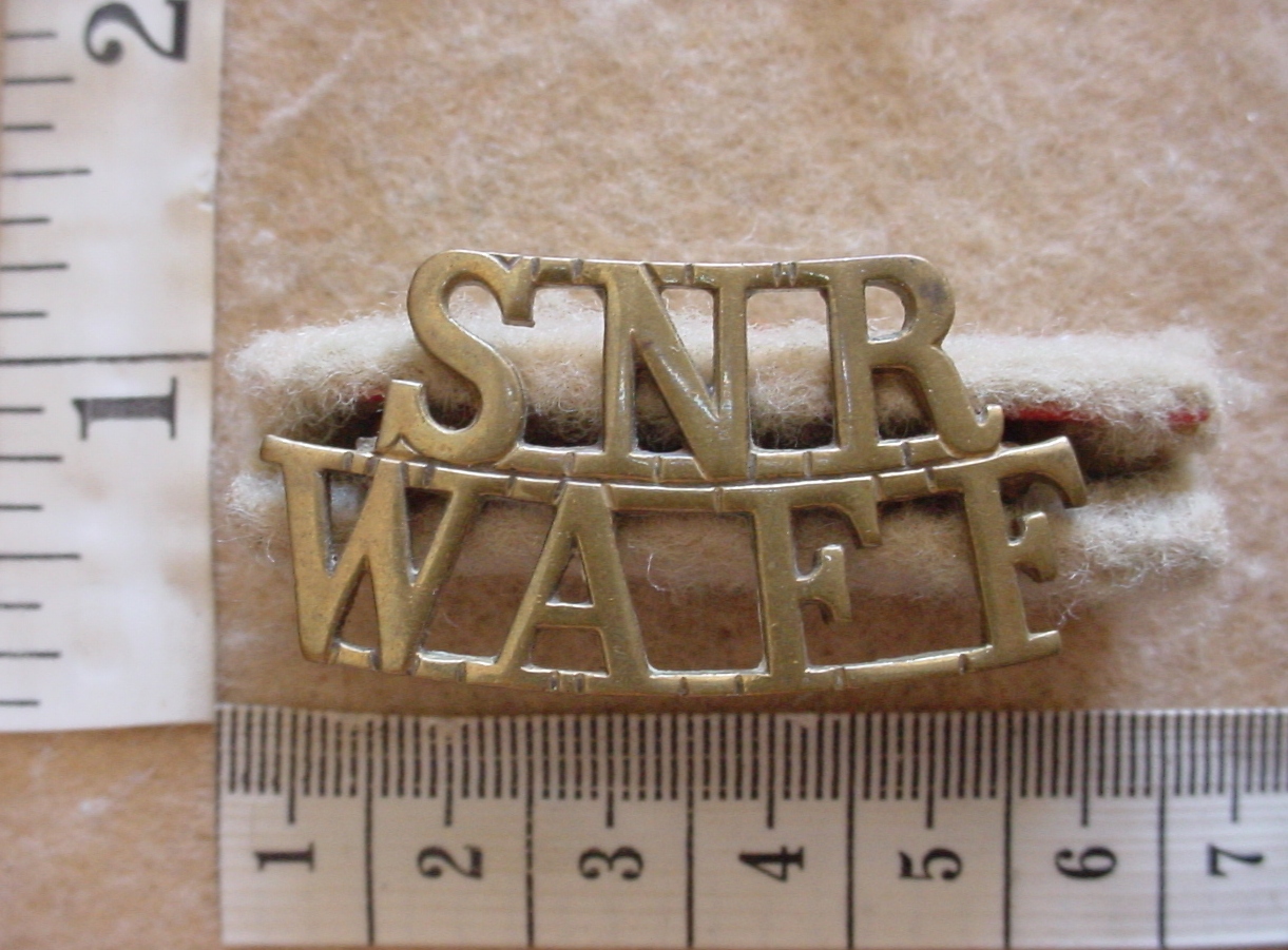 1729-3 Southern Nigeria Regiment West African Frontier Force shoulder title (CO3833)