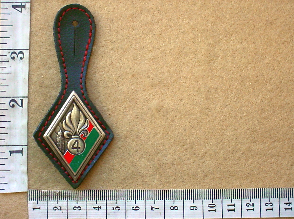 5123 French Foreign Legion 4th Infantry Regiment pocket badge (Army France)